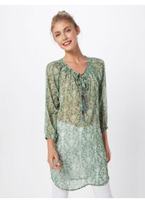 Cream, Damen Bluse 'Vita Tunic', Hellgrün / Weiß