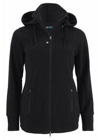 Polarino, Damen Fleecejacke, Schwarz