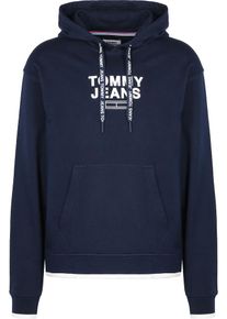 Tommy Jeans, Herren Kapuzenpullover 'TJM Graphic', Nachtblau