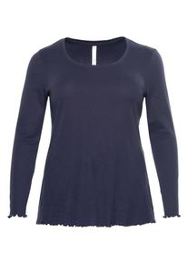 sheego Casual, Damen Langarmshirt, Marine
