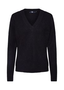 G-Star Raw, Damen Pullover 'Vee Knit', Schwarz
