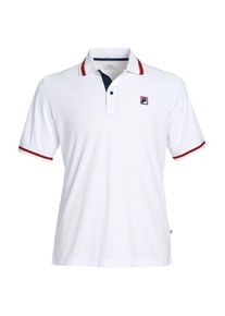 Fila, Herren Tennispolo 'Button Piro', Wei&szlig;