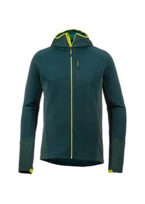 Mammut, Herren Fleecehoodie 'Aconcagua Pro', Petrol / Neongrün / Dunkelgrün