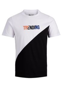 Jack & Jones JACK & JONES, Herren T-Shirt, Schwarz / Weiß