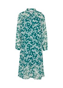 Samsøe & Samsøe Samsoe & Samsoe, Damen Kleid 'Merritt', Petrol / Weiß
