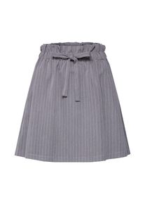 Vila, Damen Rock 'VIPINSTRIPE HW SKIRT', Grau / Weiß
