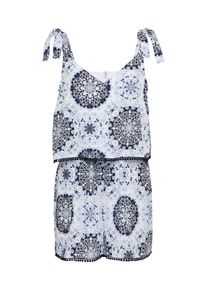 Only, Damen Jumpsuit 'SUMMER', Blau / Weiß