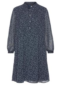 Gant, Damen Blusenkleid, Marine / Naturwei&szlig;