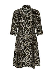 Only, Damen Kleid, Beige / Schwarz