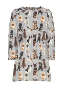 name it, Mädchen Kleid, Graumeliert / Mischfarben