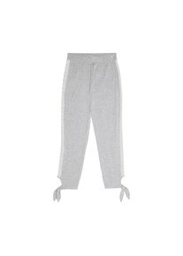 Esprit Bodywear, Damen Schlafhose 'Bella', Graumeliert / Wei&szlig;