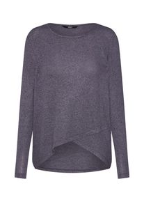 Only, Damen Shirt 'onlRUNNING L/S WRAP TOP JRS', Dunkelgrau