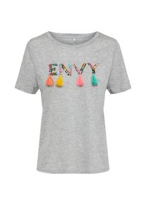 Only, Damen Shirt, Hellgrau / Mischfarben