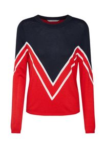 Only, Damen Pullover 'onlHOLLI', Nachtblau / Rot / Weiß