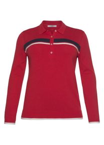 Tom Tailor, Damen Polo Team Strickpullover, Rot