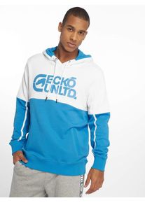 Ecko Unltd. Ecko Unlimited, Herren Kapuzenpullover 'Morgen Hill', Blau / Wei&szlig;