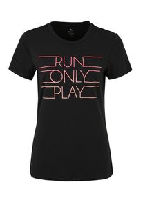 Only Play, Damen Shirt 'KAYLEE SLIM RUN SS TEE', Pink / Schwarz