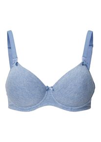 Noppies, Damen Gepolsterter Still-BH 'Cotton Melange', Rauchblau