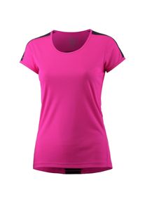 asics, Damen Laufshirt, Pink / Schwarz