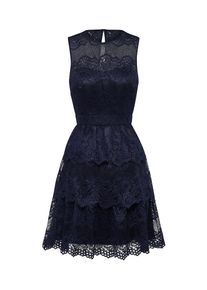 Laona, Damen Kleid mit Spitze, Nachtblau