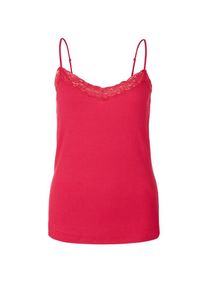 s.Oliver RED LABEL, Damen Spaghettitop mit Spitze, Cranberry