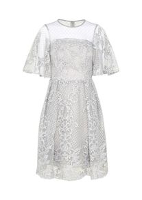 True Decadence, Damen Elegantes Cocktailkleid, Grau