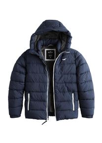 Hollister, Herren Jacke 'TRUE PUFFER FUR/SHERPA 2CC', Navy