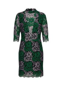 Vila, Damen Spitzenkleid, Grün / Schwarz