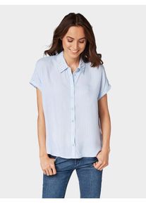 Tom Tailor, Damen Blusen, Blau / Weiß