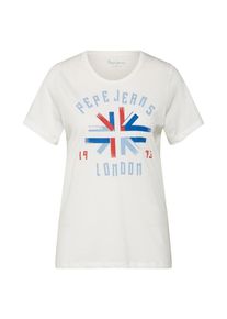 Pepe Jeans, Damen T Shirt 'SALMA', Hellblau / Hellrot / Wei&szlig;
