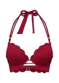 Hunkemöller Hunkemöller, Damen Bikinitop 'Scallop Dreams Demi-padded', Rot