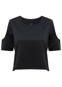 YOGISTAR.COM, Damen Yogi-breathe-shirt 'raffaela', Schwarz