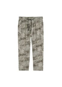 Violeta by Mango, Damen Hose 'Waitopi4', Beige / Dunkelbraun