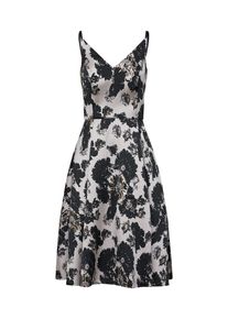 Swing, Damen Cocktailkleid, Grau / Schwarz