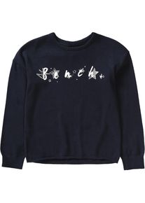 Bench, M&auml;dchen Pullover f&uuml;r M&auml;dchen, Ultramarinblau / Grau / Wei&szlig;