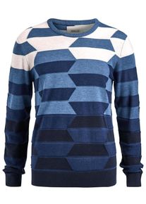 Khujo, Herren Pullover NINO, Blau / Dunkelblau / Wei&szlig;