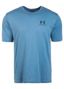 Under Armour, Herren Shirt 'Sportstyle Left Chest', Himmelblau