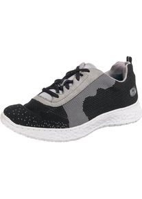 Rieker, Damen Sneakers, Grau / Schwarz