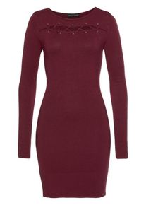 Melrose, Damen Strickkleid, Weinrot