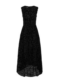 Apart, Damen Abendkleid mit Ausbrenner Â– Muster, Schwarz