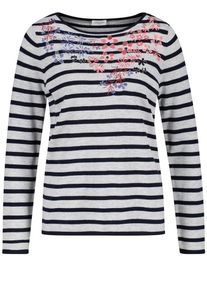 Gerry Weber, Damen Pullover, Grau / Mischfarben / Schwarz