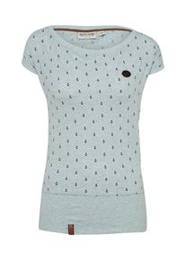 Naketano, Damen Shirt 'Wolle Ankerdizzel', Marine / Hellblau