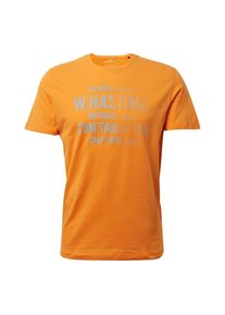Tom Tailor, Herren T-Shirt, Grau / Orange