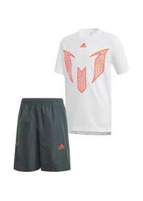 adidas Performance, Sommer Set: T-Shirt + Shorts, Orange / Schwarz / Wei&szlig;