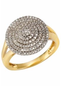 Firetti, Damen Diamantring, Gold / Wei&szlig;