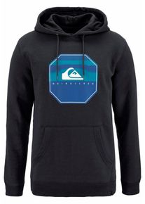 Quiksilver, Herren Kapuzensweatshirt 'ED MOORE KEEP PLAYING', Blau / T&uuml;rkis / Schwarz / Wei&szlig;