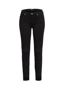 7 For All Mankind, Damen Jeans 'The Skinny Crop', Black Denim