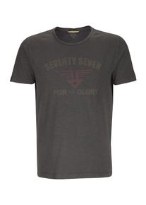 Camel Active, Herren T-Shirt, Taupe / Basaltgrau / Rot
