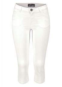 Arizona, Damen Caprijeans 'Ultra-Stretch', Weiß