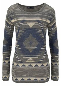 Arizona, Damen Rundhalspullover, Marine / Graumeliert